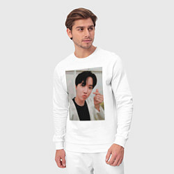 Костюм хлопковый мужской BTS -J-hope-, цвет: белый — фото 2