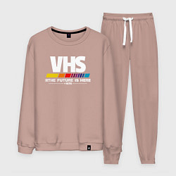 Костюм хлопковый мужской VHS retro 1976, цвет: пыльно-розовый