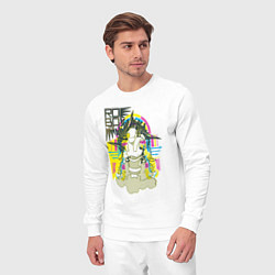 Костюм хлопковый мужской Робо лайф, цвет: белый — фото 2