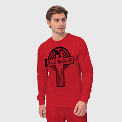 Костюм хлопковый мужской Black Sabbath Cross, цвет: красный — фото 2