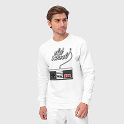 Костюм хлопковый мужской Джойстик, цвет: белый — фото 2