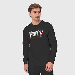 Костюм хлопковый мужской Poppy Playtime лого, цвет: черный — фото 2