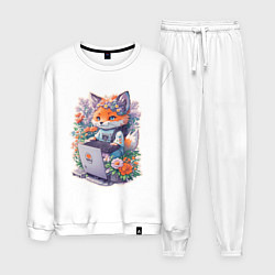 Мужской костюм Лиса геймер за компьютером