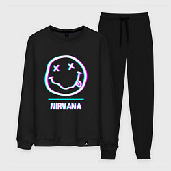 Мужской костюм Nirvana glitch rock