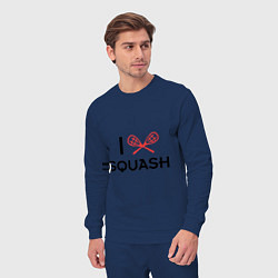 Костюм хлопковый мужской I Love Squash, цвет: тёмно-синий — фото 2