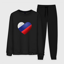 Мужской костюм Флаг России в сердце