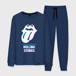 Мужской костюм Rolling Stones glitch rock