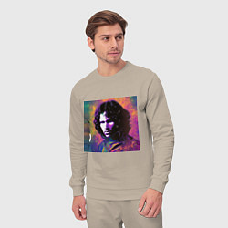 Костюм хлопковый мужской Jim Morrison few color digital Art, цвет: миндальный — фото 2