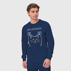 Костюм хлопковый мужской Joy Division rock cat, цвет: тёмно-синий — фото 2