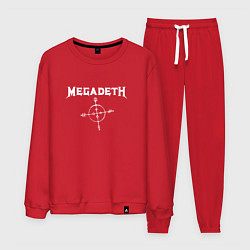 Костюм хлопковый мужской Megadeth: Cryptic Writings, цвет: красный
