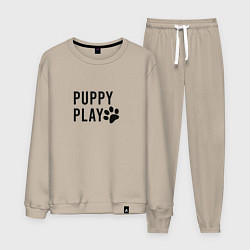 Костюм хлопковый мужской Puppy Play, цвет: миндальный