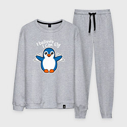 Мужской костюм Fly penguin