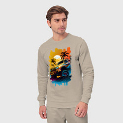 Костюм хлопковый мужской Монстр трак, цвет: миндальный — фото 2