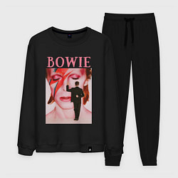Костюм хлопковый мужской David Bowie 90 Aladdin Sane, цвет: черный
