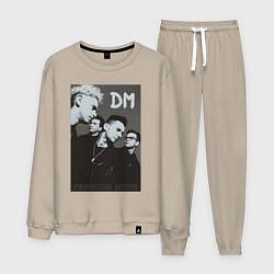 Костюм хлопковый мужской Depeche Mode 90 Violator, цвет: миндальный