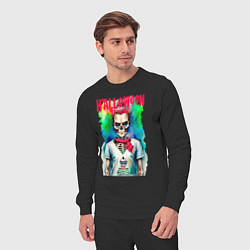 Костюм хлопковый мужской MoMo - Halloween, цвет: черный — фото 2