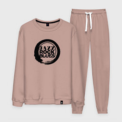 Костюм хлопковый мужской Jazz rock blues 1, цвет: пыльно-розовый