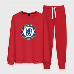 Костюм хлопковый мужской Chelsea fc sport, цвет: красный