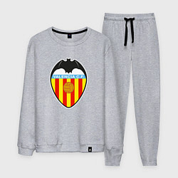 Костюм хлопковый мужской Valencia fc sport, цвет: меланж