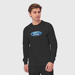 Костюм хлопковый мужской Ford usa auto brend, цвет: черный — фото 2