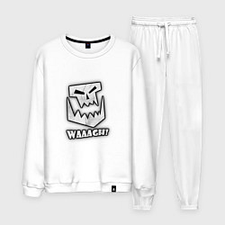Костюм хлопковый мужской Waaagh, цвет: белый