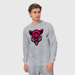 Костюм хлопковый мужской Angry boar, цвет: меланж — фото 2