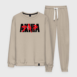 Костюм хлопковый мужской Акира аниме из 1998, цвет: миндальный