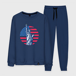 Костюм хлопковый мужской Statue of Liberty, цвет: тёмно-синий