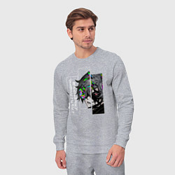 Костюм хлопковый мужской Jigokuraku Gabimaru, цвет: меланж — фото 2