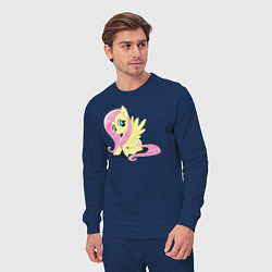 Костюм хлопковый мужской Флаттершай из My Little Pony в кино, цвет: тёмно-синий — фото 2