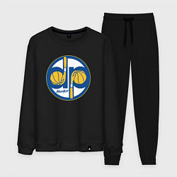 Костюм хлопковый мужской Warriors hoop kid, цвет: черный