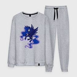 Костюм хлопковый мужской Принцесса Луна из My Little Pony в кино, цвет: меланж