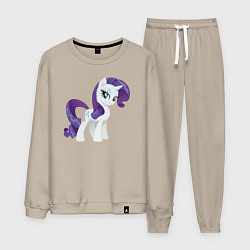 Костюм хлопковый мужской Рарити из My Little Pony в кино, цвет: миндальный