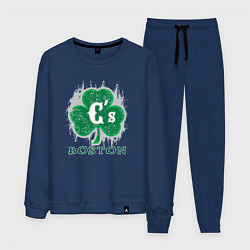 Костюм хлопковый мужской Boston Celtics style, цвет: тёмно-синий