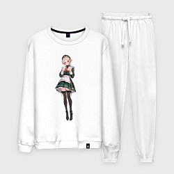 Костюм хлопковый мужской Сильфи - Реинкарнация безработного, цвет: белый