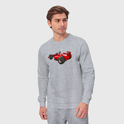 Костюм хлопковый мужской Формула-1 Ferrari, цвет: меланж — фото 2