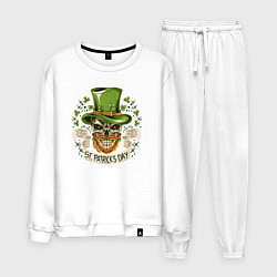 Костюм хлопковый мужской St Patrick day, цвет: белый