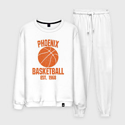 Костюм хлопковый мужской Phoenix basketball 1968, цвет: белый