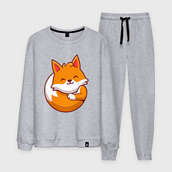 Костюм хлопковый мужской Orange fox, цвет: меланж