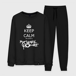 Костюм хлопковый мужской My Chemical Romance keep calm, цвет: черный