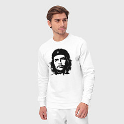 Костюм хлопковый мужской Портрет Че Гевары, цвет: белый — фото 2