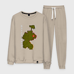 Костюм хлопковый мужской Осетия Владикавказ, цвет: миндальный