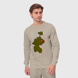 Костюм хлопковый мужской Осетия Ногир, цвет: миндальный — фото 2