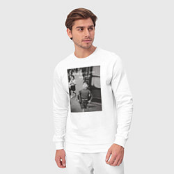 Костюм хлопковый мужской Good girls love bad boys, цвет: белый — фото 2