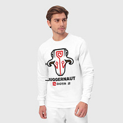 Костюм хлопковый мужской Juggernaut Dota 2, цвет: белый — фото 2