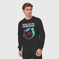 Костюм хлопковый мужской Bring Me the Horizon rock star cat, цвет: черный — фото 2