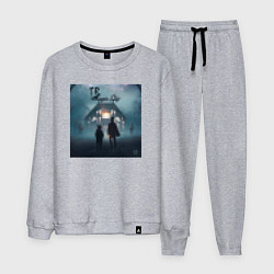 Костюм хлопковый мужской Tragic city, цвет: меланж
