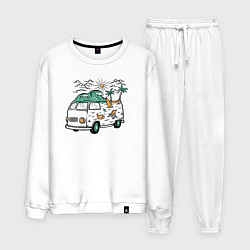 Костюм хлопковый мужской Summer trip VW, цвет: белый
