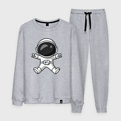 Костюм хлопковый мужской Spaceman rock, цвет: меланж
