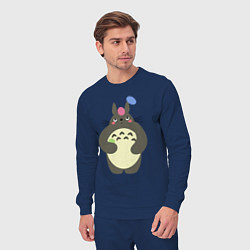 Костюм хлопковый мужской Totoro game, цвет: тёмно-синий — фото 2